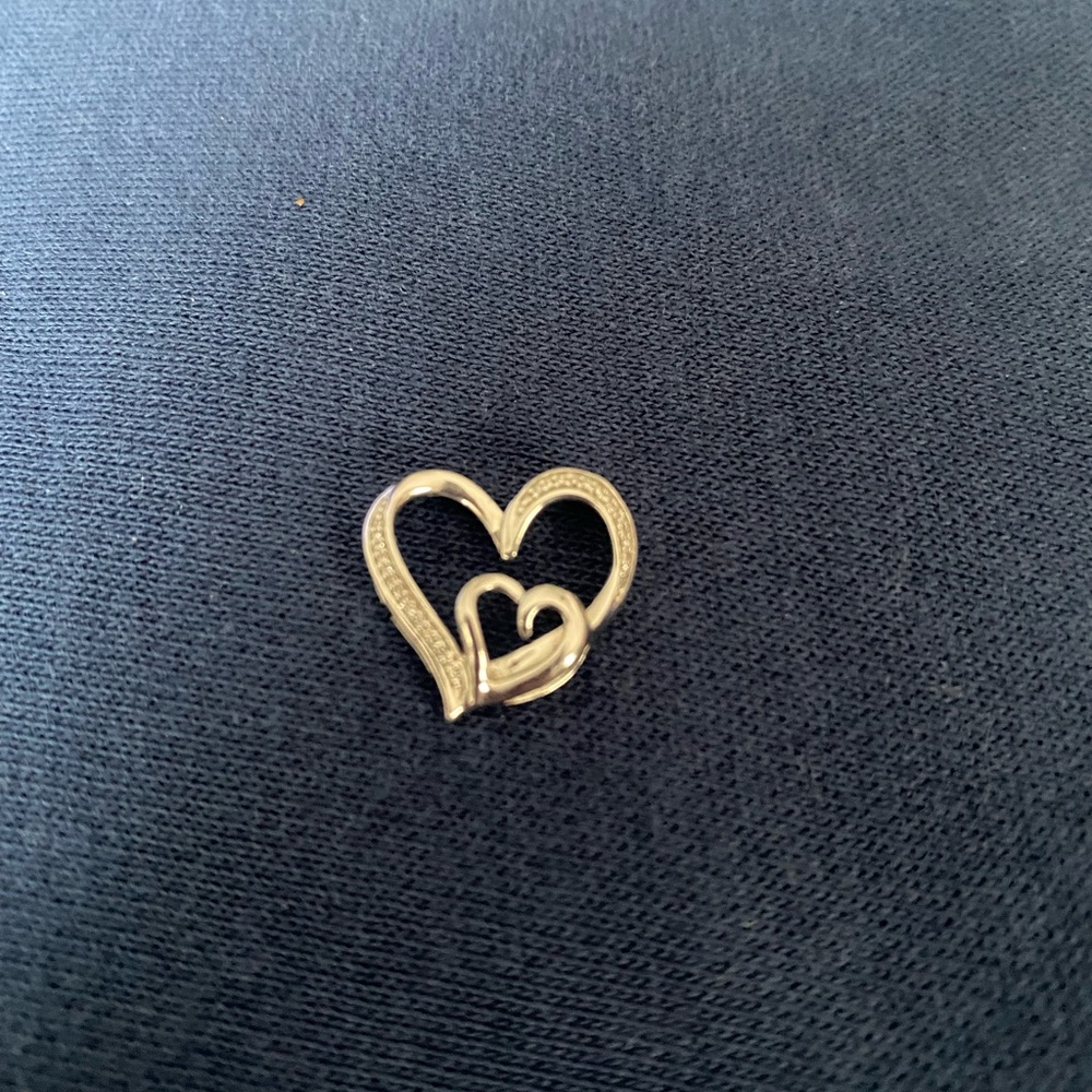 Sterling Silver Double Heart Pendant